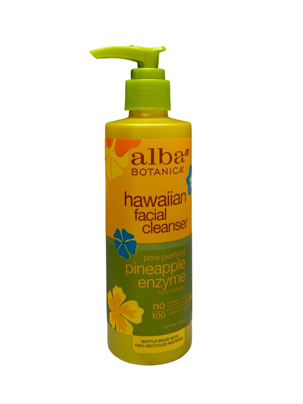 Alba Botanica Hawaiian Facial Cleanser Pure Purifying Pineapple Enzyme 8oz